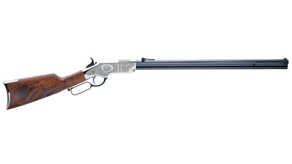 Rifles Long Guns Henry Repeating Arms 13+1 44 40 HENRY H011SD     ORIGINAL SILVER DELUXE ENG 4440 • Model: 13+1